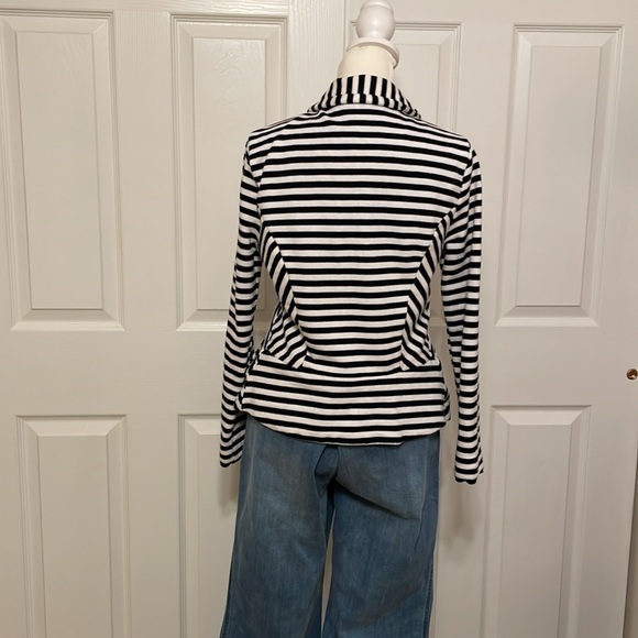 A.n.a Black & White Stripe Blazer - Picture 2 of 9